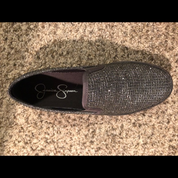 7.5 Jessica Simpson Rhinestone Shoes - Picture 3 of 6